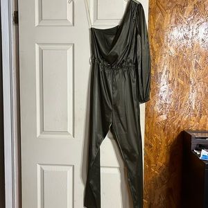 Jump suit-small-Hunter Green